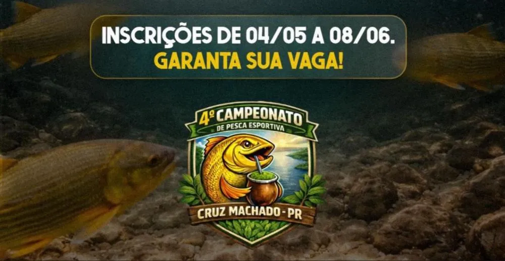 Cruz Machado confirma 4º Campeonato de Pesca Esportiva com inscrições abertas