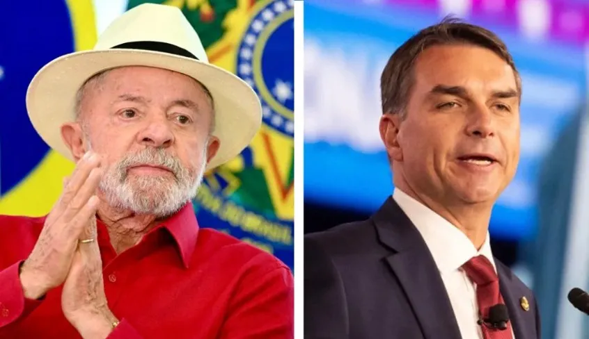 Levantamento aponta vantagem de Flávio Bolsonaro sobre Lula no segundo turno