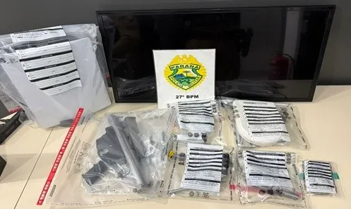 ROTAM apreende submetralhadora, drogas e recupera Playstation furtado em União da Vitória