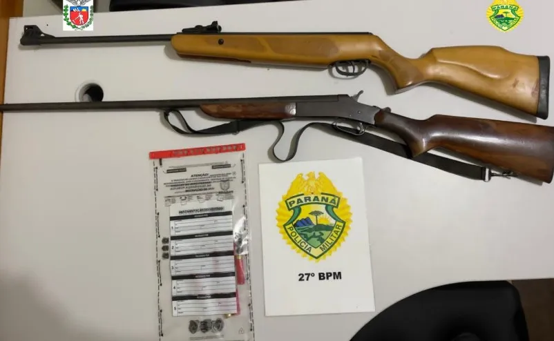 Homem é preso por maus-tratos a gatos e posse irregular de armas em Cruz Machado